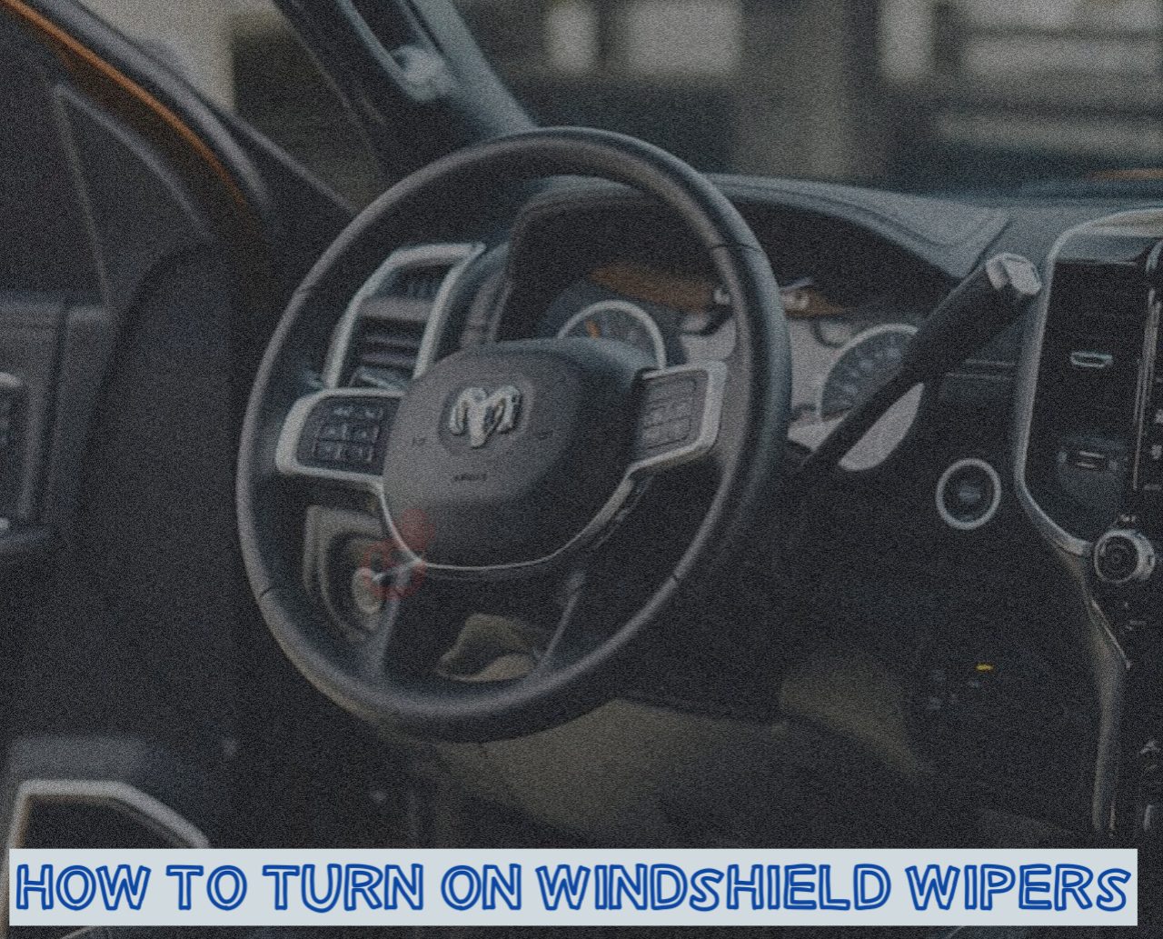How to Turn on Windshield Wipers